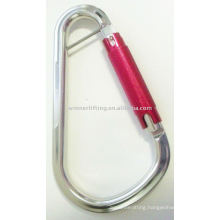 safety carabiner with pin